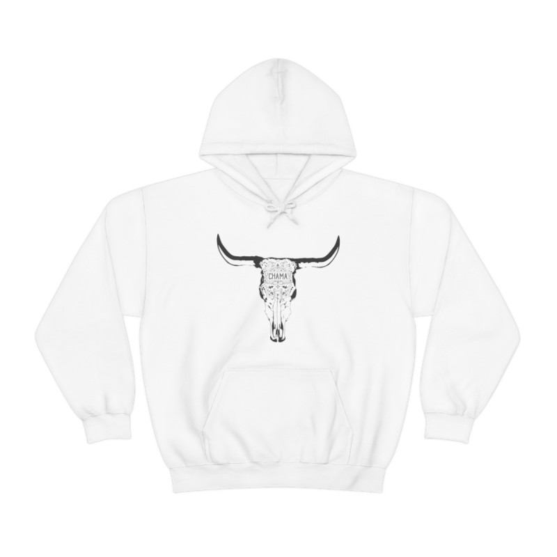 Ornate Chama Skull Heavy Blend™ Hooded Sweatshirt