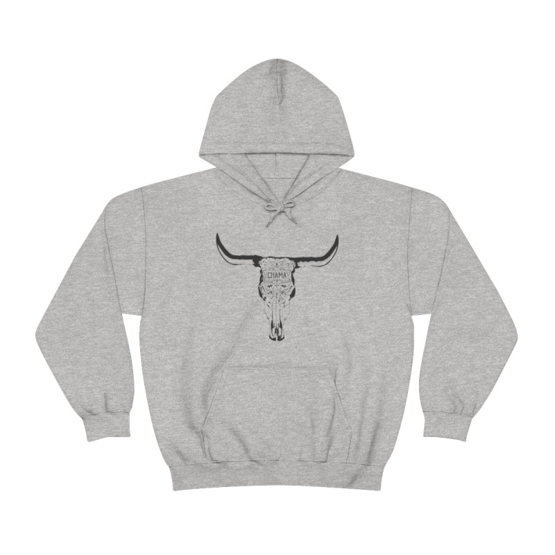 Ornate Chama Skull Heavy Blend™ Hooded Sweatshirt